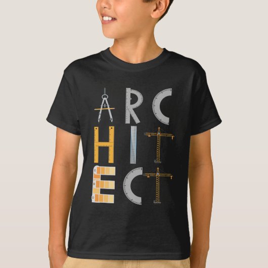 Architect geeft studenten architectuur t-shirt (Voorkant)