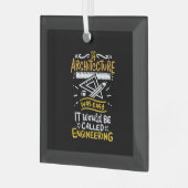 Architect Gifts Glas Ornament (Voorkant links)