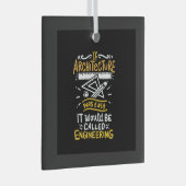 Architect Gifts Glas Ornament (Voorkant Rechts)