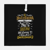 Architect Gifts Glas Ornament (Achterkant)