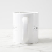ARCHITECT Grand Mug Blanc / Gris (Dos)