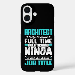 Architect Grappig Baan Beroep Carrière Architectuu iPhone 16 Hoesje