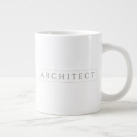 ARCHITECT Grote Witte Mok / Grijs