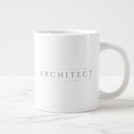 ARCHITECT Grote Witte Mok / Grijs