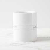 ARCHITECT Grote Witte Mok / Zwart (Voorkant)