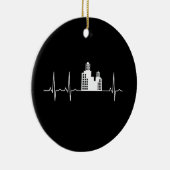 Architect Heartbeat Houses Architect Gift Keramisch Ornament (Rechts)
