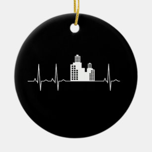 Architect Heartbeat Houses Architect Gift Keramisch Ornament