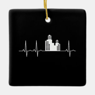 Architect Heartbeat Houses Architect Gift Keramisch Ornament