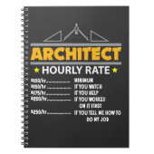 Architect Hourly Rate Funny Handyman Notitieboek (Voorkant)