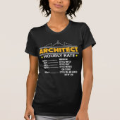 Architect Hourly Rate Funny Handyman T-shirt (Voorkant)