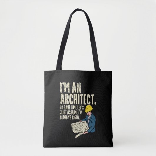 Architect - Ik ben architect Draagtas (Voorkant)