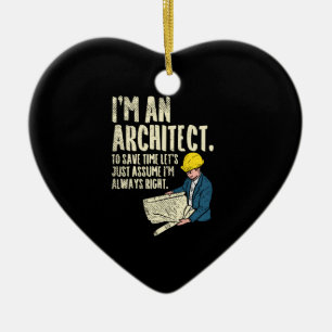 Architect - Ik ben architect Keramisch Ornament