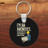Architect - Ik ben architect Sleutelhanger (Voorkant)