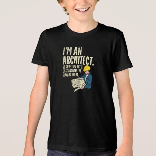 Architect - Ik ben architect Tri-Blend Shirt (Voorkant)