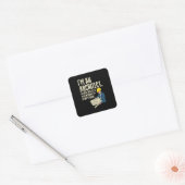 Architect - Ik ben architect Vierkante Sticker (Envelop)