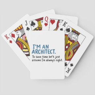 Architect - Ik Ben Een Architect Pokerkaarten