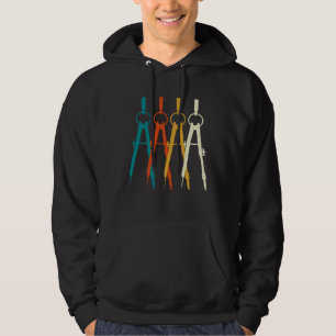 Architect Kompas Constructie Blauwdruk Plan Arch Hoodie