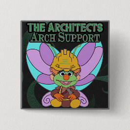 Architect Magneet 2024 Vierkante Button 5,1 Cm