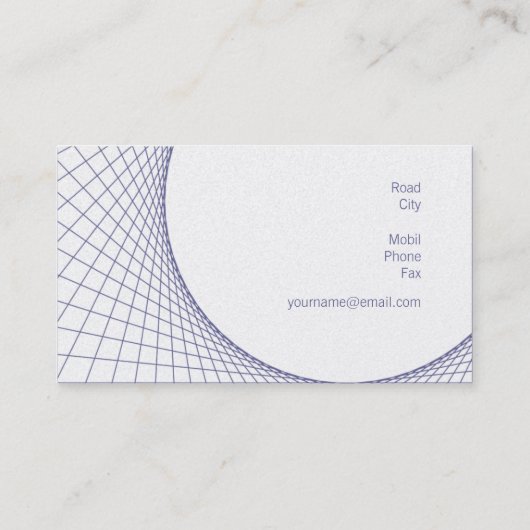 architect | Modern Visitekaartje (Achterkant)