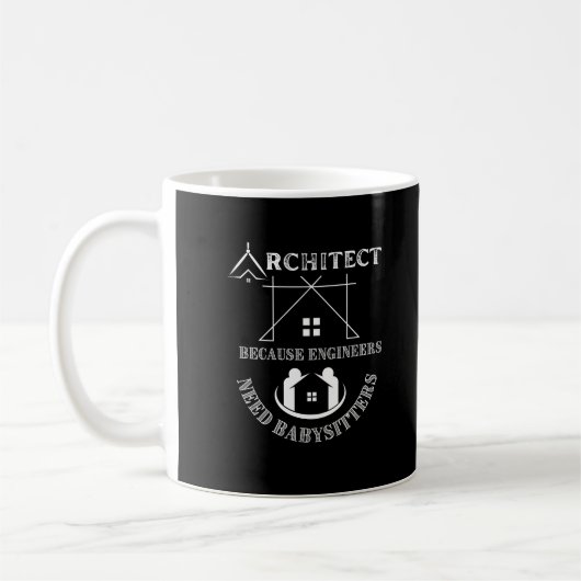 Architect omdat ingenieurs babysitters nodig hebbe koffiemok (Links)