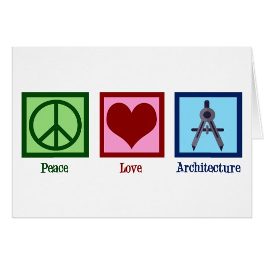 Architect Peace Love Architecture (Devant horizontal)