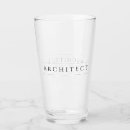ARCHITECT Pint Drink Glas / Zwart