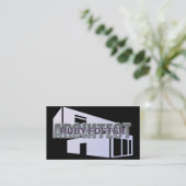 Architect Professional Elegant Black Visitekaartje (Staand voorkant)