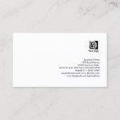 Architect ProfessionalSkills SilverDamask Monogram Visitekaartje (Achterkant)