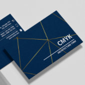 Architect Professionele Branding QR Code Donkerbla Visitekaartje