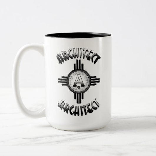 Architect Retro - Architects Merch Tweekleurige Koffiemok (Links)