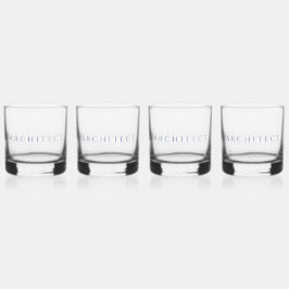 ARCHITECT Rocks Glas Drinkware Set / Marine