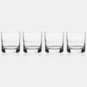 ARCHITECT Rocks Glas Drinkware Set / Zwart (Achterkant)