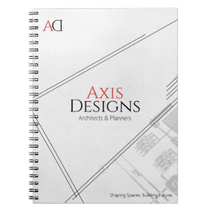 Architect Spiral Notebook   Blauwdrukontwerp Notitieboek