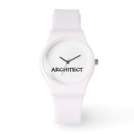 ARCHITECT Sportief wit siliconen horloge