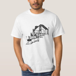 Architect T-shirt - Blueprint Design T-shirt