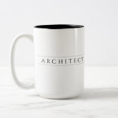 ArchitECT Tall Black Two-Tone Mok (Links)
