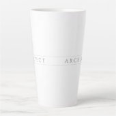 ARCHITECT Tall Latte Mok / Grijs (Voorkant)