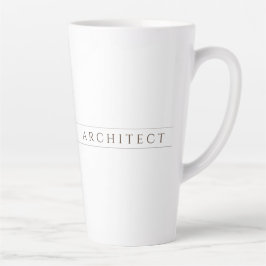 ARCHITECT Tall Latte Mok / Sepia