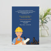 Architect ter plaatse  kaart (Staand voorkant)