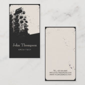 Architect Town House Modern Building Visitekaartje (Voorkant / Achterkant)