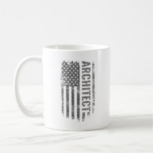 Architect USA Vlag Vervuild ontwerp Koffiemok