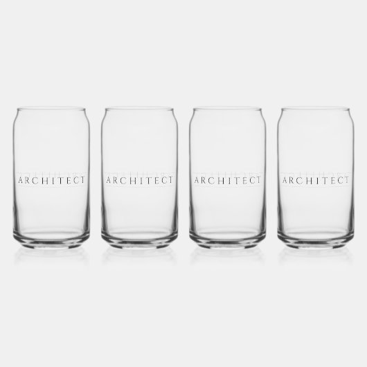 ARCHITECT Verres à boire 16 oz (4) / Noir (Recto)