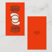 Architect Visitekaartje (rode versie) (Voorkant / Achterkant)