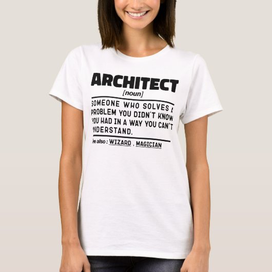 Architect Zelfstandig naamwoord Definitie Construc T-shirt (Voorkant)