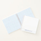 ARCHITECTE Carnet Carré à spirale de 8,5 po / bleu (Intérieur)