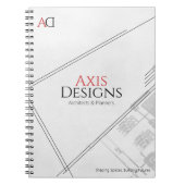 Architecte Carnet Spiral | Conception du plan dire (Devant)