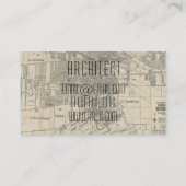 architecte carte de visite de plan (Dos)