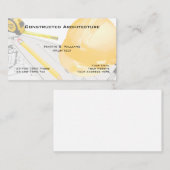 Architecte Carte de visite des services de constru (Devant / Derrière)