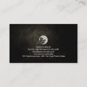 Architecte Carte de visite entrepreneur en constru (Dos)