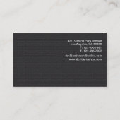 Architecte - cartes de visite (Dos)